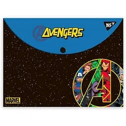 Папка-конверт Yes Marvel Avengers, A4, с кнопкой (492018)