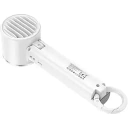 Вентилятор - портативний кулер Hoco HX61 1200 mAh Exquisite handheld folding fan білий