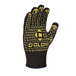 Рукавички Долоні Універсал 667 трикотажні робочі чорно-жовтий 10 клас розмір 10