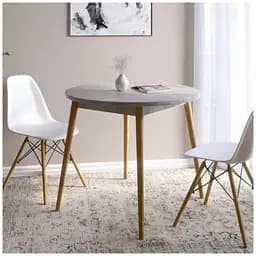 Обідній стіл круглий Lion Маямі-1 дерев'яні ніжки Шварцвальд (LION-041159)