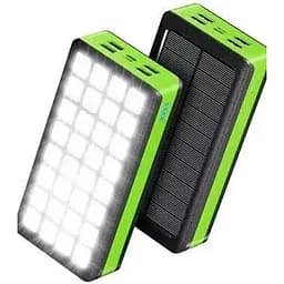 Портативний зарядний пристрій Solar Power Bank 30000mAh з 32 світлодіодами Ліхтарик