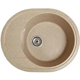 Гранітна кухонна мийка Romzha Voce Piesok (301) з крилом