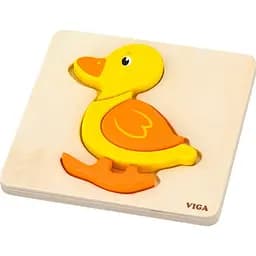Деревянный мини-пазл Viga Toys Уточка (59929)