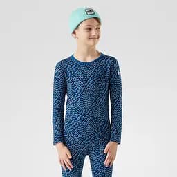 Кофта дитяча Smartwool Kids Classic Thermal Merino Base Layer Crew Boxed L Чорний - мініатюра 2