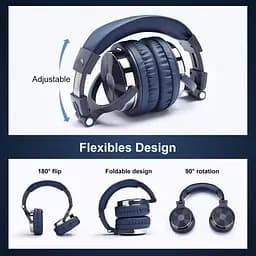Гарнітура OneOdio Pro 10 3.5 мм/6.35 мм Deep Blue (Pro 10 Deep Blue) - мініатюра 5