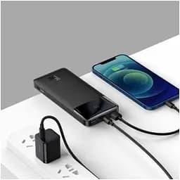 Зовнішній акумулятор Baseus PowerBank Bipow Overseas 15W 10000mAh Black (PPBD050001) - мініатюра 7