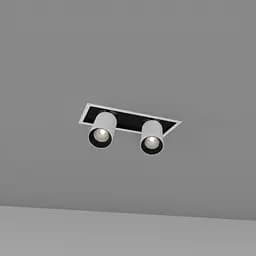 Встраиваемый светильник Skarlat RGL7117-2 2x12W WH+BK 3000K