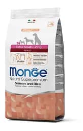 Сухий корм MONGE DOG Extrasmall Adult для дорослих собак мініатюрних порід з лососем 800 гр