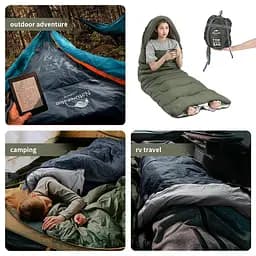 Спальник Naturehike Y150L (NH21MSD08) +11°C - лівий - сіро-блакитний - мініатюра 7