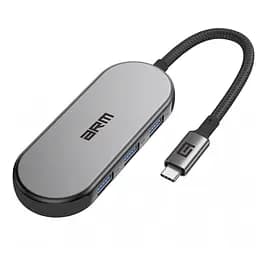 Хаб USB-C ArmorStandart Type-C to HD4K+PD+3USB+TF/SDcard Grey (ARM69366)