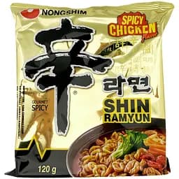 Суп Шин Рамьон зі смаком гострої курки Nongshim 120г