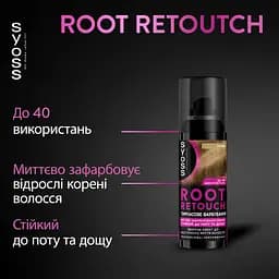 Тонуючий спрей для волосся Syoss Root Retoucher для маскування коріння і сивини, русявий, 120 мл - мініатюра 6