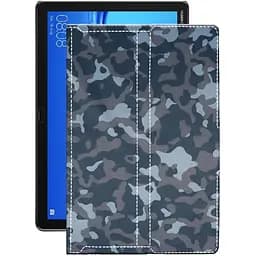 Чехол StatusCASE из экокожи для планшета Huawei MediaPad M5 lite 10 Хаки-синий