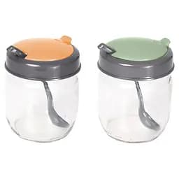 Спецівниця Herevin 2024 Colours Conical Spice Jar з ложкою Mix 420 мл 1 шт. в асортименті (131519-150)