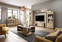 Вітрина низька Perfect Home Арко / Arco 1-дверна 1D1W/72 Дуб артизан/графіт (PFH-091060) - мініатюра 6