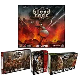 Настольная игра Geekach Games Кровь и Ярость с дополнениями Пятый игрок + Боги Асгарда + Колдуны Мидгарда (укр.) (GKCH151BR+3)