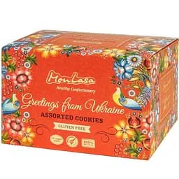 Набір крафтового печива MonLasa Петриківський розпис без глютену та доданого цукру 240 г