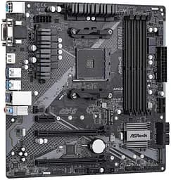 Материнська плата AsRock B450M Pro4 R2.0 (B450M Pro4 R2.0) (Socket AM4, AMD B450, Micro-ATX) - мініатюра 2