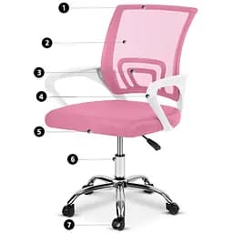 Офісне крісло Sofotel Emeri Pink (242001) - мініатюра 8