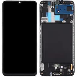 Дисплей Samsung A705 Galaxy A70 чорний, OLED, з рамкою