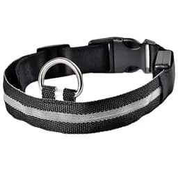 Нашийник для собак Led 2 S, що світиться, на батарейках чорний 35-43 см