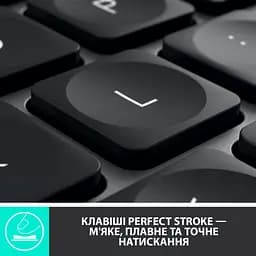 Клавіатура Logitech MX Keys Advanced for Business Wireless Illuminated UA Graphite (920-010251) - мініатюра 7