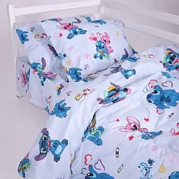 Наволочка MirSon бязь Cute Stitch Blue 50x70 см (2200012551967)
