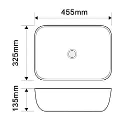 Умивальник накладний Mixxus Premium Diverse-0112 marble-Black 455x325x135 мм MP6541, Мармур - мініатюра 4