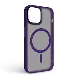 Чехол для Apple iPhone 11, Uniq MagCase, фиолетовый, противоударный, панель-накладка с MagSafe, ударопрочный TPU+PC, с магнитом MagSafe, поддержка полноценной беспроводной зарядки, ArmorStandart (ARM75319) - мініатюра 2
