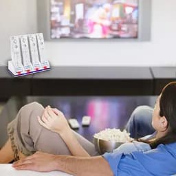 Акумуляторна батарея для пульта дистанційного керування Wii TechKen 4 Pack, 4 батареї ємністю 2800 мАг - мініатюра 6
