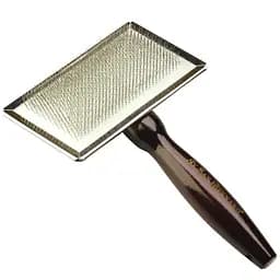 Професійна пуходерка з дерев'яною ручкою велика Iv San Bernard SLICKER BRUSH Large