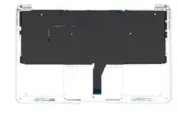 Клавіатура для ноутбука Apple MacBook Air 2013+ (A1465) Black, (Silver TopCase), RU (горизонтальний ентер)