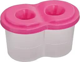 Стакан-непроливайка двойной, розовый, 6 шт. в упаковке, ZB.6901-10