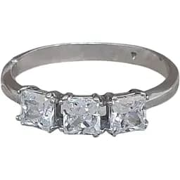 Срібне кільце Агні Тріо з фіанітами. 1391/1Р-CZ