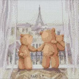 Алмазная мозаика Ideyka Семейное путешествие AMO7877 30х30 см