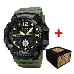 Наручний годинник чоловічий 003 Поліція Army Green-Black Awarder acs0032019