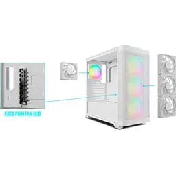 Корпус GAMDIAS ATHENA M3 WH (4711514501162) Без БП - мініатюра 14