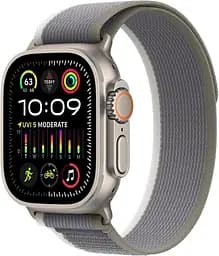 Смарт-годинник Apple Watch Ultra 2 GPS + Cellular 49mm Titanium Case with Green/Gray Trail Loop - M/L (MRF43) - мініатюра 3