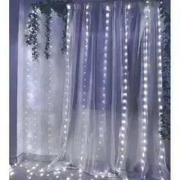 Новогодняя светодиодная гирлянда-штора Роса 2x2 м LED 160 лампочек Белый