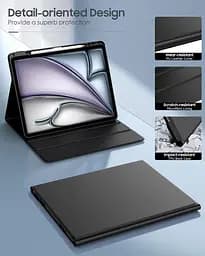 Чохол MoKo для iPad Air 13 дюймів з клавіатурою (M3 2025/M2 2024), чохол для iPad Pro 12,9 дюйма (5-го/6-го покоління) - мініатюра 4