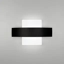 Чорне бра з квадратним розсіювачем Арт. W205 - 250*130 BK (квадрат) Line F