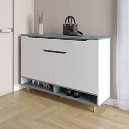 Тумба для взуття у передпокій Lion Салліван Тумба-2 Німфея альба/Граніт сірий (LION-041141)