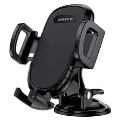 Автотримач для телефона BOROFONE BH37 Route push type suction cup car holder Black