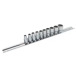 Набор торцевых головок на планке 12-гр. 1/4 дюйма 10 шт. Toptul hoz0014668