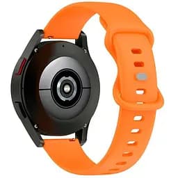Силіконовий ремінець на смарт-годинник Samsung Galaxy Watch 4 40mm - помаранчевий розмір L20ммWatch (WB419945)