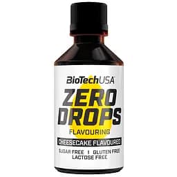 Цукрозамінник BiotechUSA Zero Drops Cheesecake ароматизований рідкий 50 мл