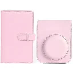 Набір аксесуарів для камери Fujifilm Instax Mini 12 - Чохол та Фотоальбом на 108 фото Рожевий