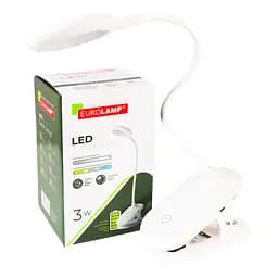 Настільна лампа Eurolamp LED SMART з акумулятором 3W 2800-6500K dimmable USB Type-C біла (LED-TLB-3W(white)USB) - мініатюра 6