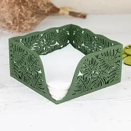Дерев'яна серветниця VANZA MONSTERA BOX - мініатюра 3