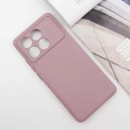 Чохол TPU GETMAN Liquid Silk Full Camera для Xiaomi Poco X6 Pro Рожевий / Pink Sand - мініатюра 2